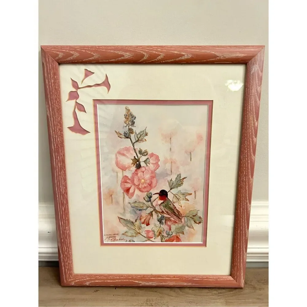 Humming Bird Water Paint by Virginia Sadberry Shabbychic romantic girls nursery